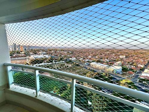 a view of a city from a balcony at Studio 1304 Estilo e bem-estar no Cariri in Juazeiro do Norte