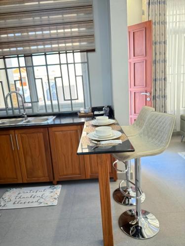 Dapur atau dapur kecil di Acadia Apartment Dodoma