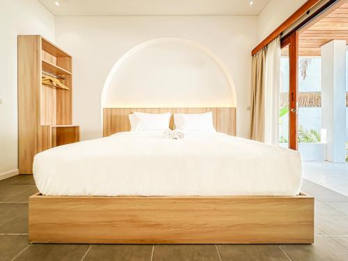 Postel nebo postele na pokoji v ubytování Private Pool Villa Retreat NAMU new one-bedroom 6unit