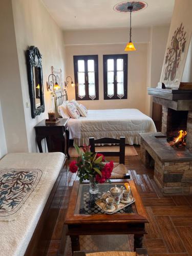 Ένα ή περισσότερα κρεβάτια σε δωμάτιο στο Guesthouse Filokalia