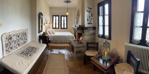 Ένα ή περισσότερα κρεβάτια σε δωμάτιο στο Guesthouse Filokalia