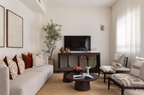 Televisyen dan/atau pusat hiburan di Shabazi 23 Neve Tzedek APARTHOTEL
