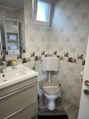 Koupelna v ubytování Casa Luca
