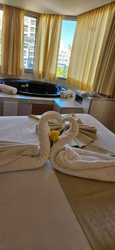 Postel nebo postele na pokoji v ubytování Hotel Klee
