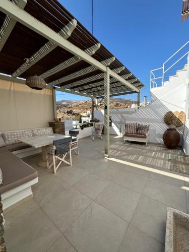 Balkón nebo terasa v ubytování Serenity Living Platia, Tinos
