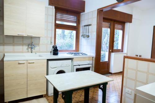 a kitchen with a sink and a dishwasher at I Marchesi dell'Etna in Zafferana Etnea