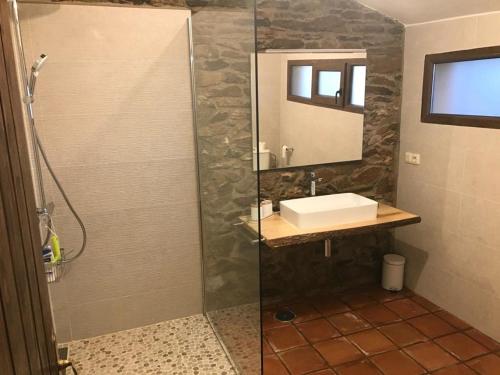 Koupelna v ubytování Finca Cerro Verde