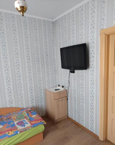 TV a/nebo společenská místnost v ubytování Cosy Charming Hostel in central of Marijampole