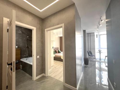 Ванная комната в Apartments VIP AVALON