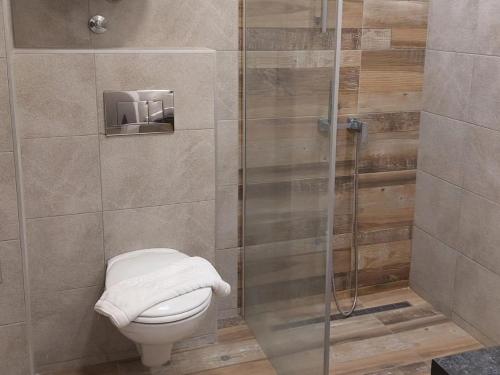 Koupelna v ubytování Apartman Viva Milmari