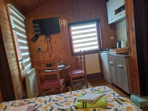 Kuchyň nebo kuchyňský kout v ubytování Studio apartman Dragana