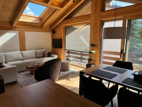 Posezení v ubytování Chalet Tannegg