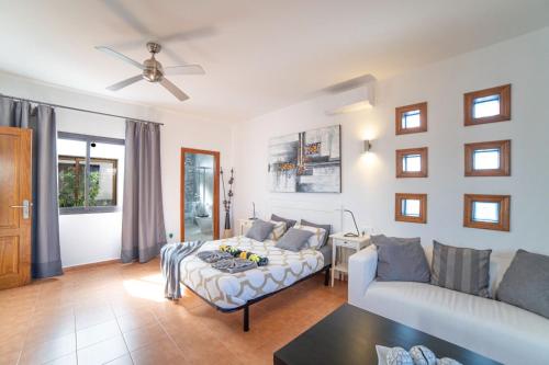 Et opholdsområde på Villa Palmera