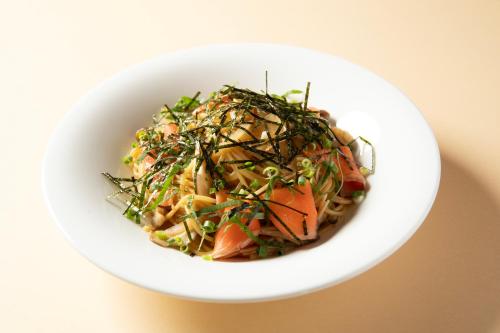 a white bowl of food with vegetables in it at ホテル ブルジュア 久留米 Hotel Bvljua -レジャーホテル- in Kurume