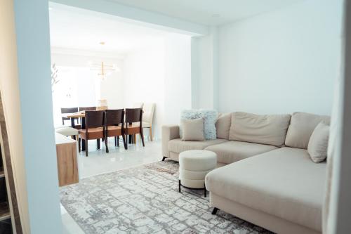Ruang duduk di Ferienhaus - Ruheoase Kassel