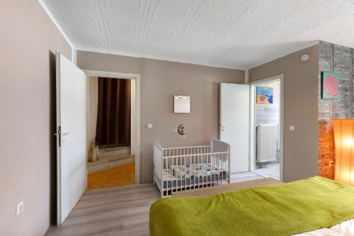 Ένα ή περισσότερα κρεβάτια σε δωμάτιο στο Wohnung Im Hinterhof