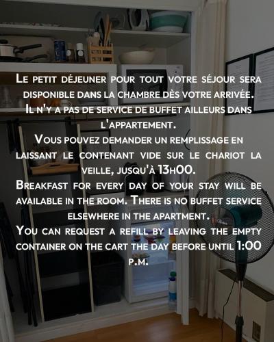 a wall with a sign that says you can request a brighter day at Chambre d hôte avec clim terrasse et petit déjeuner Hauteurs de Nice in Nice