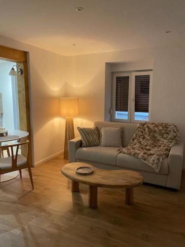 Ruang duduk di Appartement chaleureux en Alsace