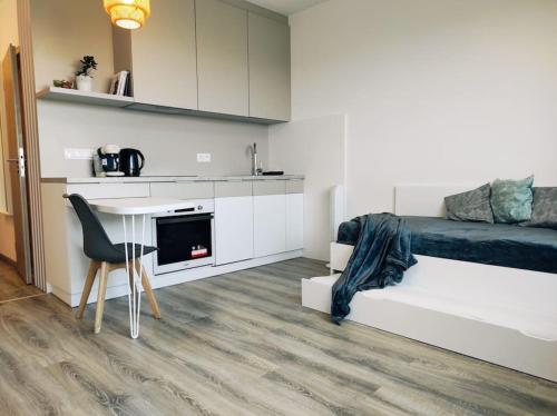 Airport studio for two, free parking, airport view