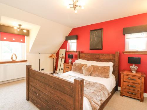 Cama o camas de una habitación en Taighean Anndra