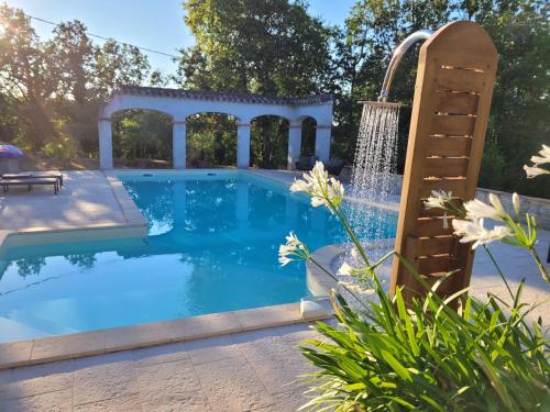 Πισίνα στο ή κοντά στο Chez Berger, 2 persoons Gîte L'Oustalou
