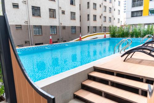 Πισίνα στο ή κοντά στο Cozy studio apartment with Heated pool, Kilimani