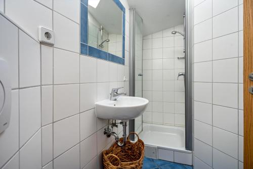 Koupelna v ubytování Ferienhaus Annika
