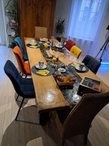 Χώρος καθιστικού στο Chambres d'hôtes "Le Verrie Cosy"