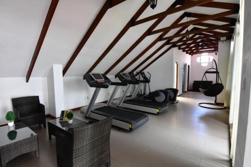 Fitness centrum a/nebo fitness zařízení v ubytování Parador Santa Maria La Real