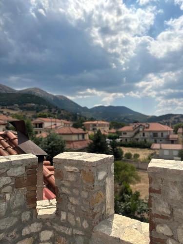 a view of a city from the roof of a building at Pirgos Gerodimou in Kalavrita