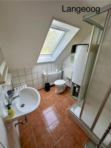 Bilik mandi di Haus Tunix Hunde sind herzlich willkommen