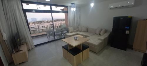 Χώρος καθιστικού στο Mesca Chalet Soma Bay