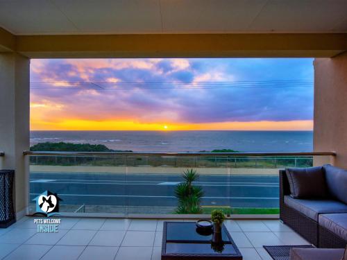 a view from a living room with a view of the ocean at Spectacular Esplanade 4BR Contemporary with Views in Aldinga Beach
