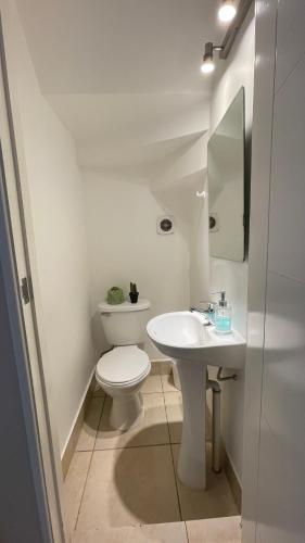 Ένα μπάνιο στο Casa Pucón - Condominio Los Robles