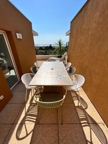 Cocon d'Ingril Penthouse vue mer