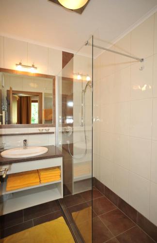 Ένα μπάνιο στο Apartments Tirolerhaus