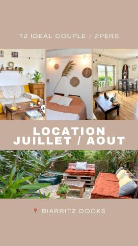 T2 cozy avec jardin - Biarritz Plages et Lac
