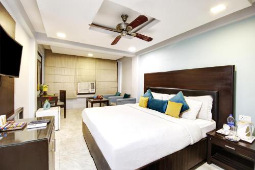 Кровать или кровати в номере Hotel BB Palace (A Family Hotel)