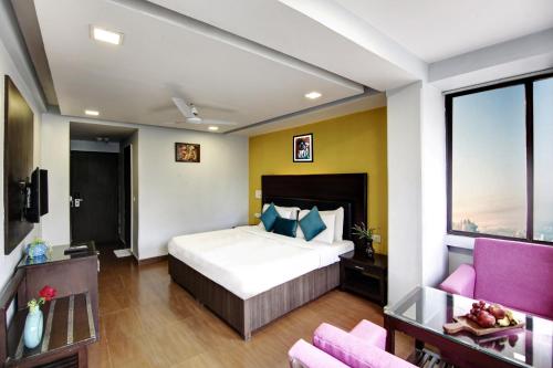 Кровать или кровати в номере Hotel BB Palace (A Family Hotel)