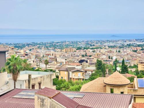 a view of a city with houses and buildings at Bay View Wi-Fi-Vista Mare-Free Parking in Carini