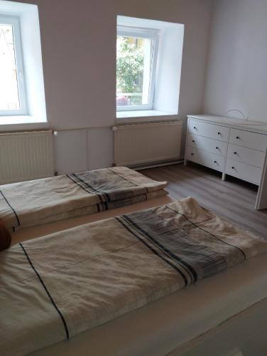 Postel nebo postele na pokoji v ubytování Gemütliches Appartement