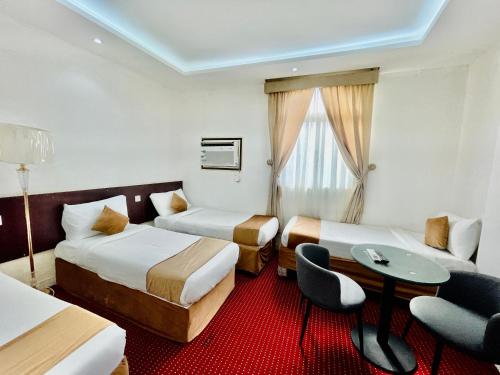 Katil atau katil-katil dalam bilik di Abed Massoudi Ajyad Hotel