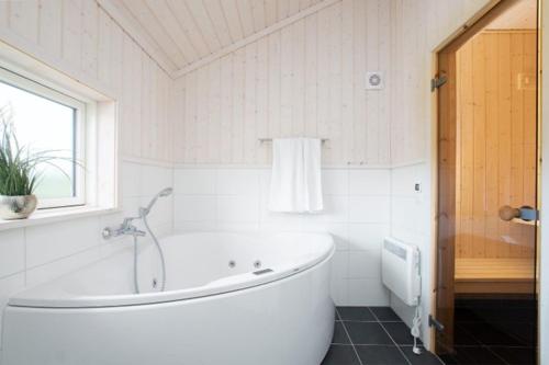 Koupelna v ubytování Ferienhaus Jukana