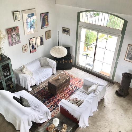 Χώρος καθιστικού στο la vieille gare