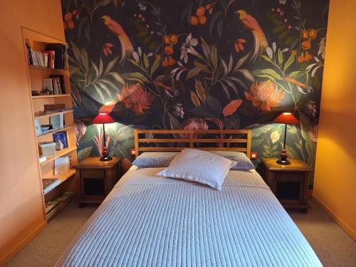Postel nebo postele na pokoji v ubytování Ma Toulousaine Chambre d'Hôtes