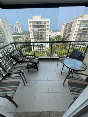 Balkón nebo terasa v ubytování Barra Family Resort com piscina e spa, 2 quartos