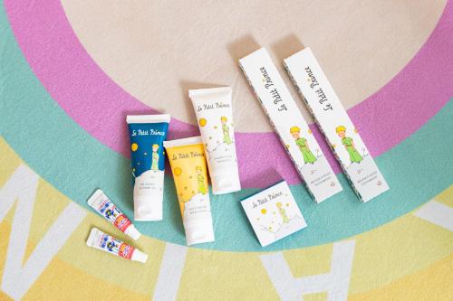 a group of four toothbrushes and toothpaste at Le Méridien Hong Kong, Cyberport in Hong Kong