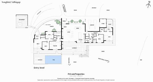 a floor plan of a house at Songbird I Private Properties in Yallingup