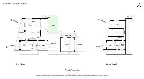a floor plan of a house at The Duke I Private Properties in Gnarabup