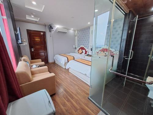 Koupelna v ubytování Kawasaki Noi Bai Airport Hotel